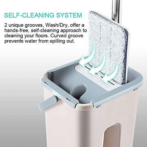 Mop Scratch Cleaning Mop with 2 Mop Padding