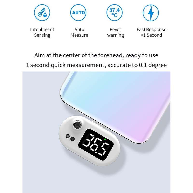 Digital USB Mobile Phone Thermometer For Android, iPhone, Huawei