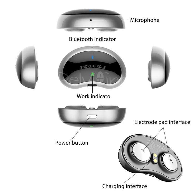 SNORE CIRCLE - Bluetooth Anti-Snore Device Muscle Stimulator