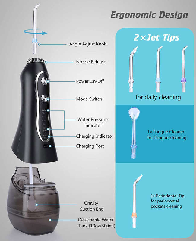 HF-6 h2ofloss Portable Oral Irrigator
