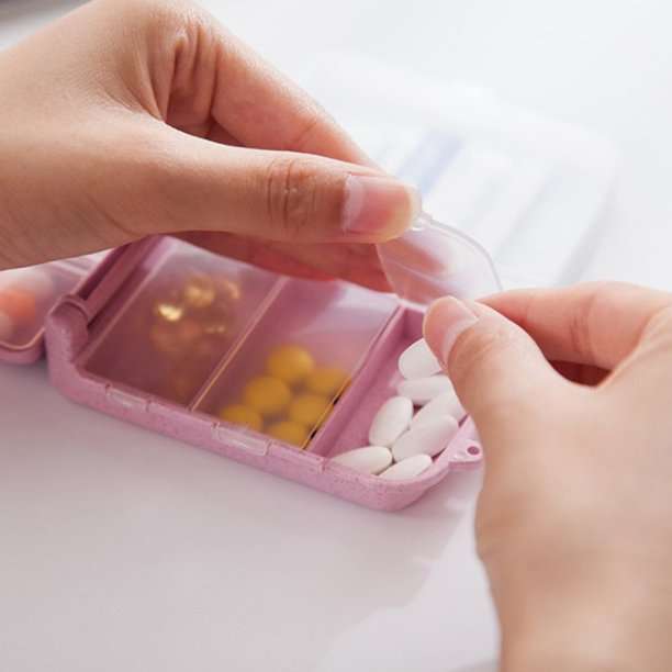 Waterproof Small Pill Box Organizer - Blue