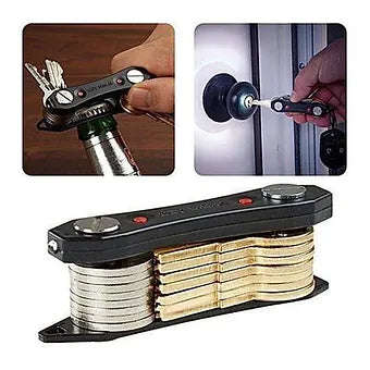 Key Ninja - Organize Up To 30 Keys, Dual LED Lights, Built In Bottle Opener
