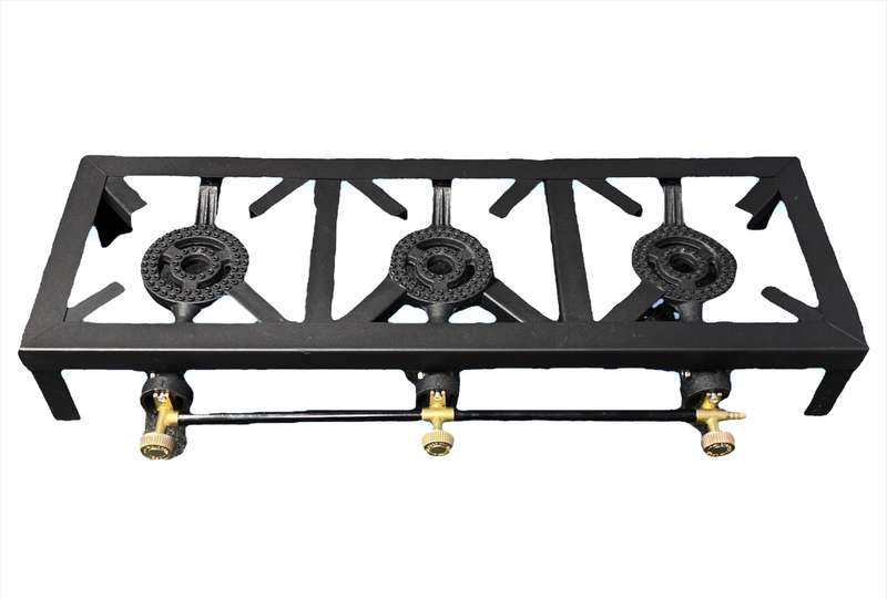 3 Burner Gas Cooker Inc Gas Regulator Kit