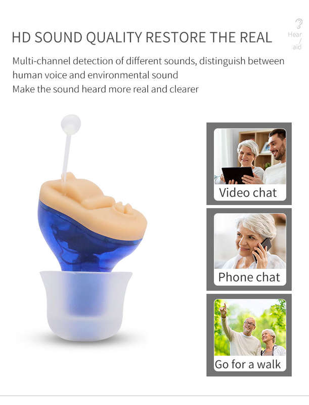 Digital Mini Invisible Hearing Aid - CIC In Ear Type GM-910