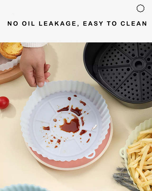 Silicone Air Fryer Liners - Red