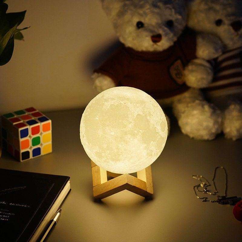 3D Moon Light Lamp with 16 LED Colors