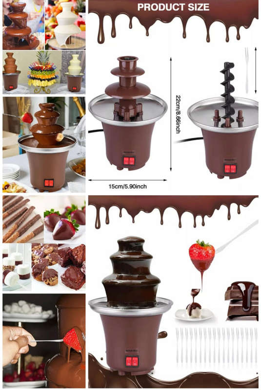 Mini Chocolate Fondue Fountain