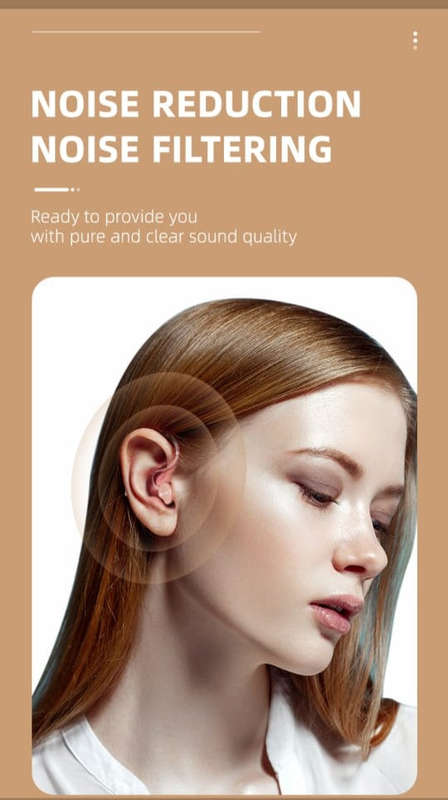Portable Sound Amplifier Noise Cancelling BTE Rechargeable Ear Hearing Aid for Severe Hearing Loss