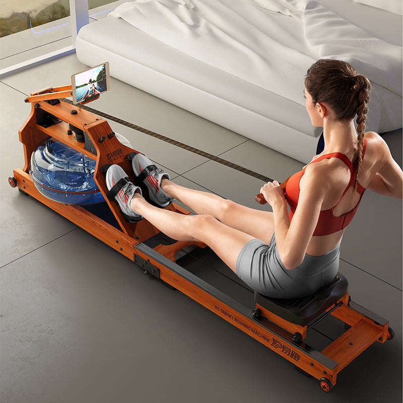 Wooden Water Resistance Rowing Machine - Black Friday Deal