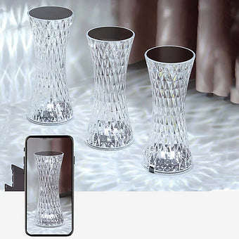 Crystal Diamond Multicolour Touch Desk Lamp