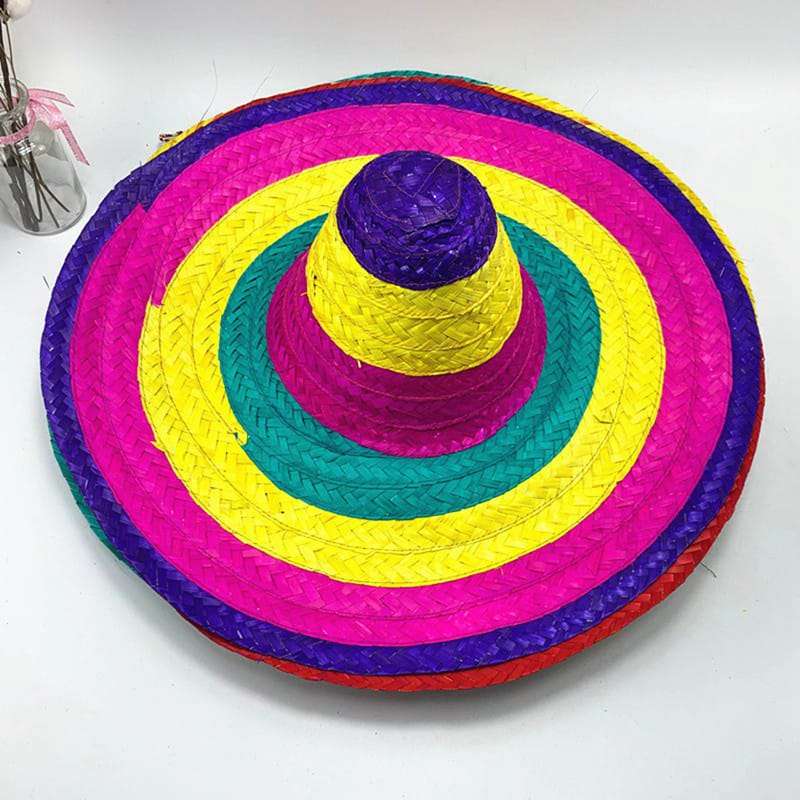 Straw Mexican Sombrero Hat