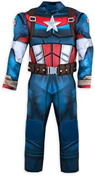 Marvel Captian America Deluxe Muscle Kids Costume
