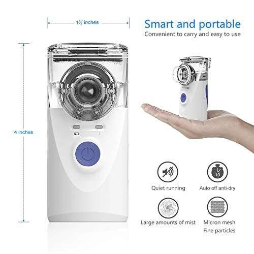 Portable Ultrasonic Nebulizer Mini Handheld Inhaler Respirator
