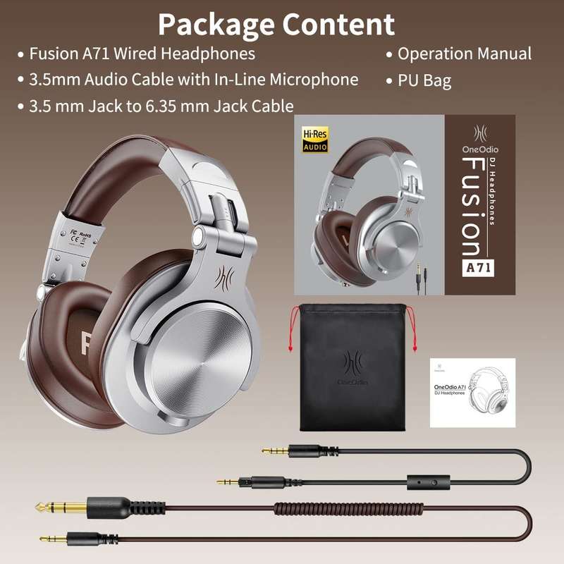 Oneodio A71 DJ Headphones with Shareport & Microphone