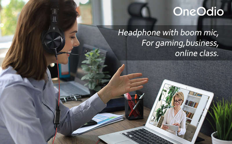 OneOdio A71 PC Headsets with Boom Mic (Black)