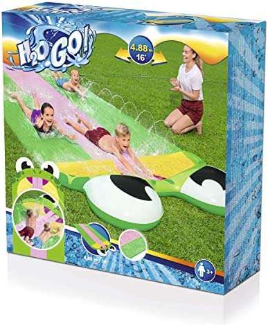 Bestway H2Ogo Friendly Frog Slide 488Cm, Water Slides & Blobz, 52389, Multi Color