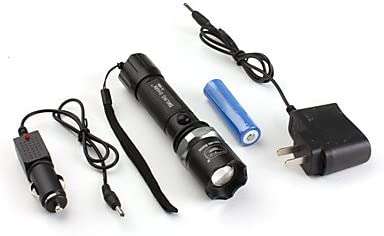 COOL Smiling Shark SS-909A 3-Mode Cree XR-E Q5 LED Flashlight (280LM, 1x18650)