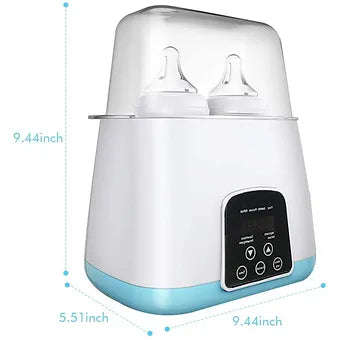 Baby Bottle Warmer, Bottle Steam Sterilizer 5-in-1 Smart Thermostat Dou