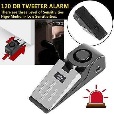 Portable Door Stop Stippers Wedge Security Alarm