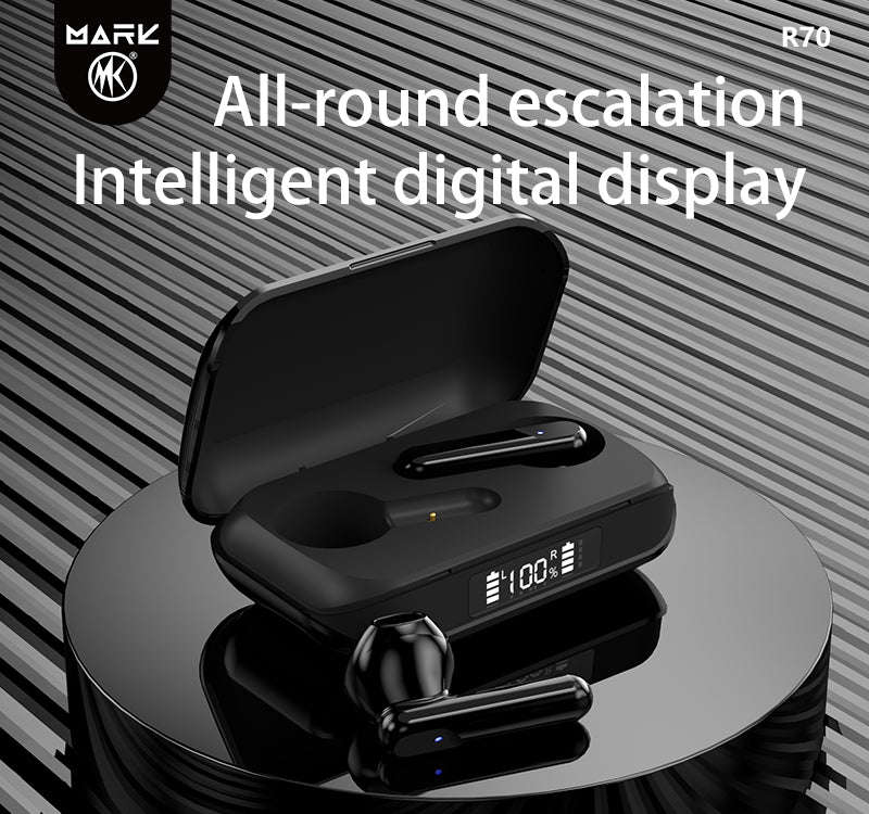 Smart TWS Wireless Bluetooth Earphones - Black