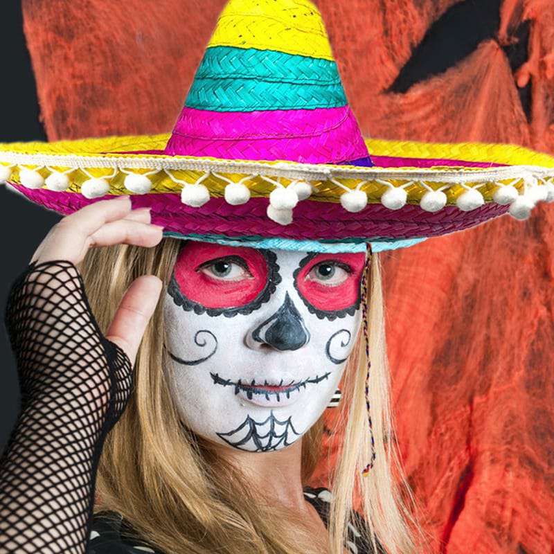 Straw Mexican Sombrero Hat