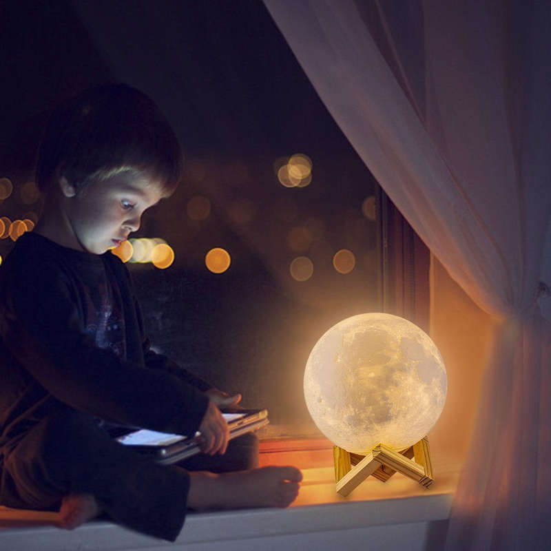 3D Moon Light Lamp with 16 LED Colors