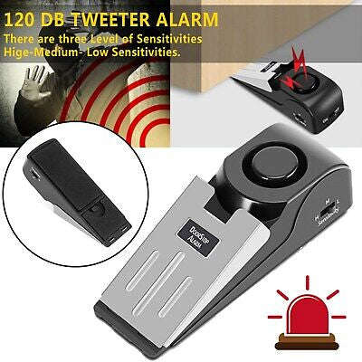 Portable Door Stop Stippers Wedge Security Alarm