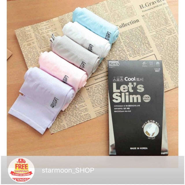 Summer Heat Protection Let's Slim Arm Sleeves UV Sun Protection Arm Cover Sleeves -