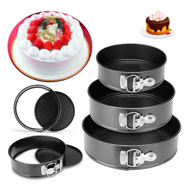 3pcs Round Shape Cake Mold