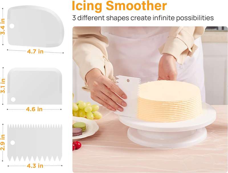 Cake Decorating Kit Supplies Tools with Cake Turntable Stand - 69 Pcs