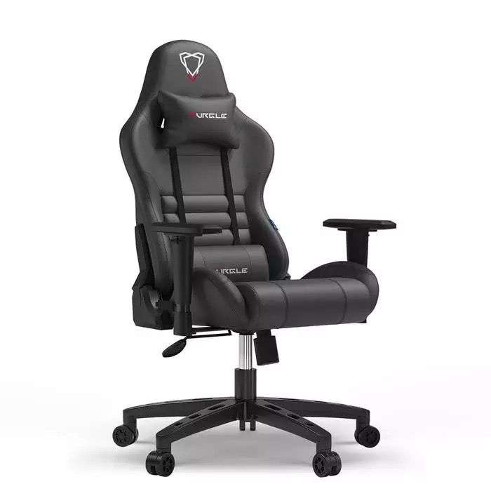 Ergonomic Gaming Chair  Racing-Style Office Chair with Lumbar Support