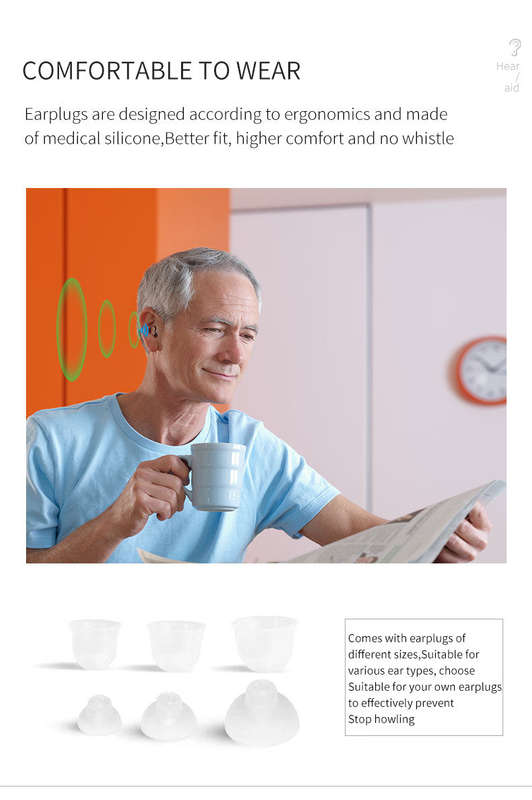 Digital Mini Invisible Hearing Aid - CIC In Ear Type GM-910