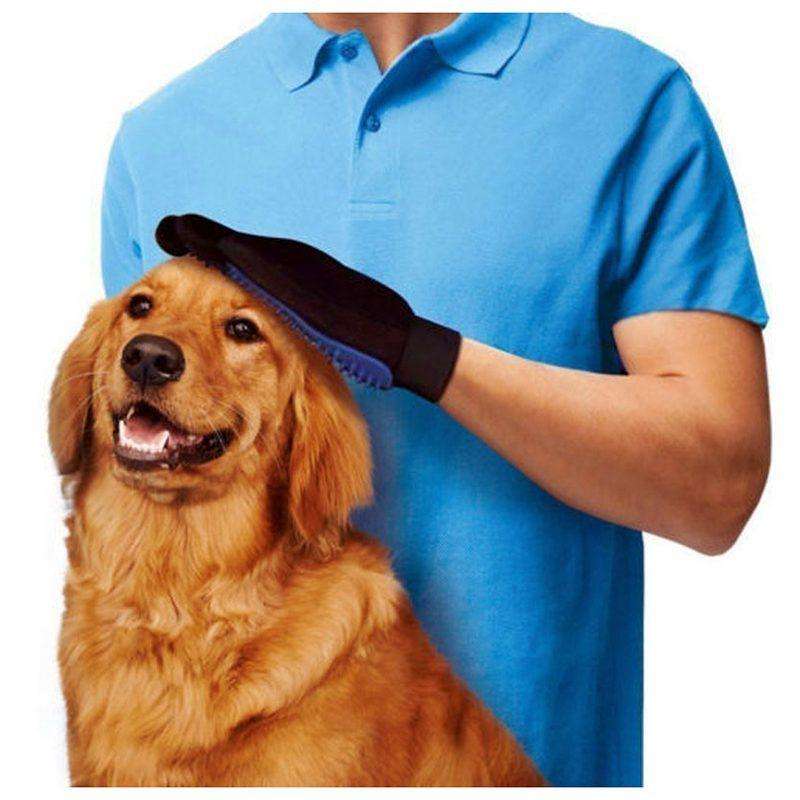 True Touch Silicone five finger Deshedding glove
