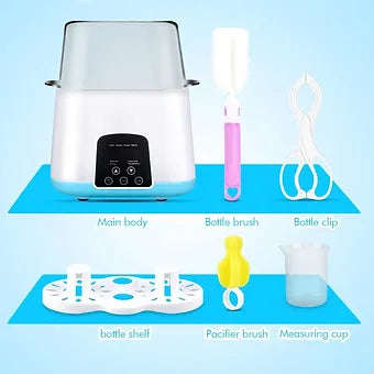 Baby Bottle Warmer, Bottle Steam Sterilizer 5-in-1 Smart Thermostat Dou