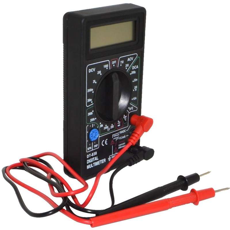 DT-838 Digital Multimeter Handheld AC DC Volt/Amper/Ohm/Temperature Meter Tester
