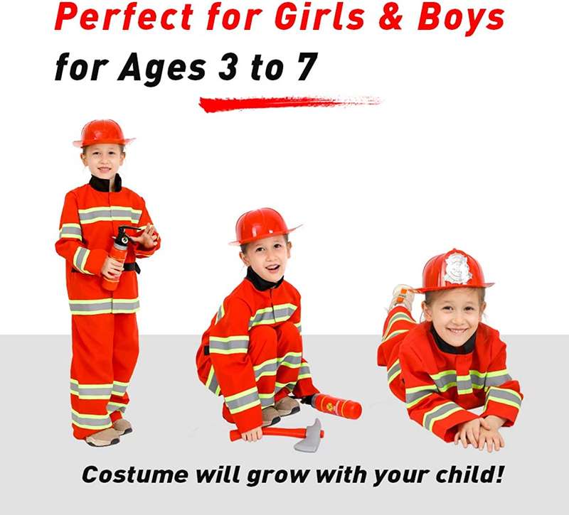 Kids Fireman Roleplay Costume
