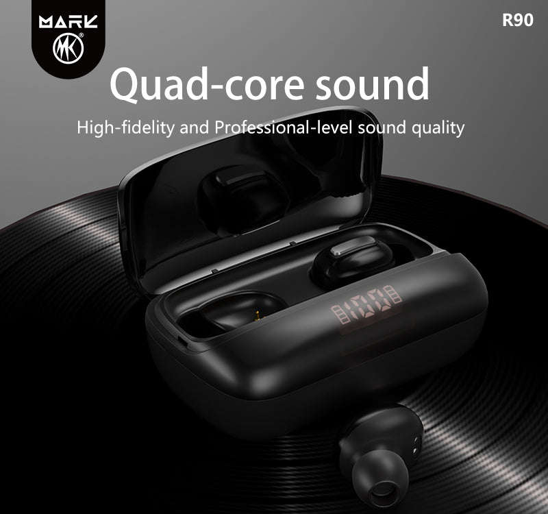 Soft Light Digital Display Function Wireless Earphone