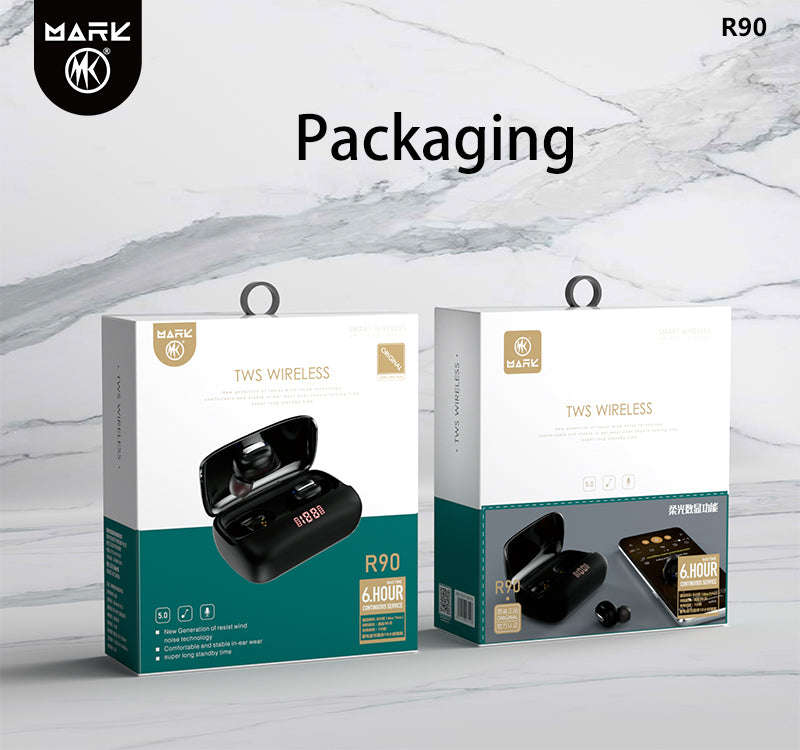 Soft Light Digital Display Function Wireless Earphone