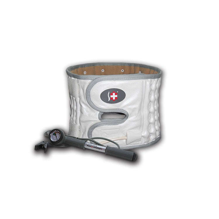 Double Air Traction Belt with Gauge Manual Pump