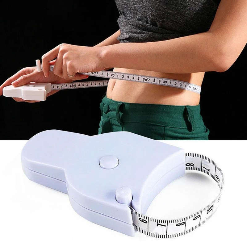 Automatic Measuring Circumference Of Measuring Ruler Measuring Tape(White)