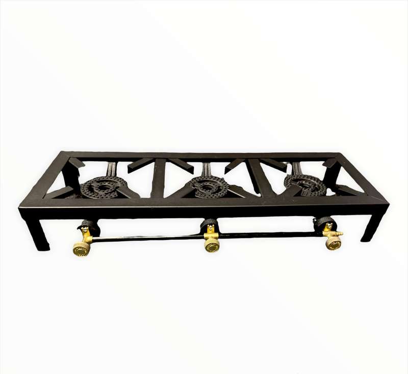 3 Burner Gas Cooker Inc Gas Regulator Kit