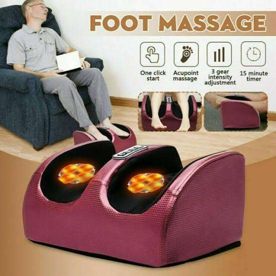Electric Foot Calf Massager Massage Machine Ankle Leg Kneading Heating