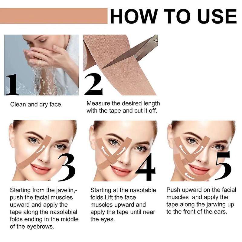 Myofascial Face Tightening Tape