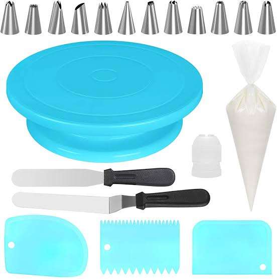Cake Decorating Kit Supplies Tools with Cake Turntable Stand - 69 Pcs