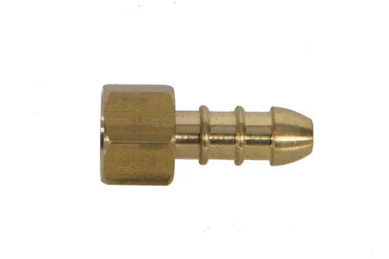 Gas adapter female  hose tail 1/4" 8mm