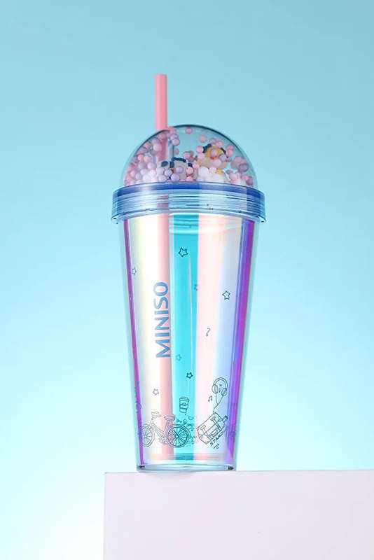 450ml Unicorn Water Bottle With Straw