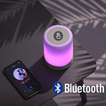 Mini Bluetooth Speaker 6 Lights With Night Light Lamp