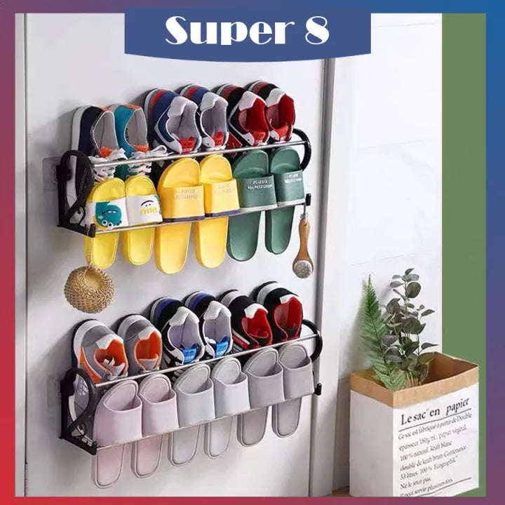 Wall Mounted Shoe Rack 1pc-White