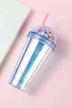 450ml Unicorn Water Bottle With Straw