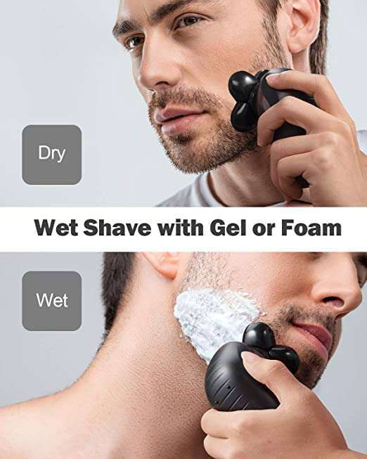 Portable Rotary Electric Shaver Wet and Dry Hair Rechargeable Clipper